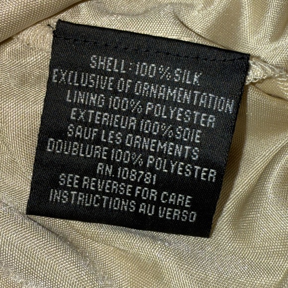 NWT Aidan Mattox Gold Sequin Mini Dress 100% Silk Size 10 - Picture 12 of 12